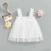 Girl's Dresses Summer Dress Cute Sleeveless Strap Tulle Baby Girl Dress First Birthday Girl Party Princess Dresses Baby Girl Clothes