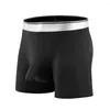 Underpants underwear homens modal macio respirável calças de canto plana homens grandes esportes quatro shorts calcinha bolsa tronco
