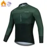 T-shirt da uomo Giacche invernali da uomo 2024 Team Raudax Abbigliamento invernale da ciclismo MTB Maglie da ciclismo lunghe Seve Ropa Ciclismo Kit da ciclismo TriathlonH24130