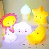 Nattlampor LED Light Baby Room Decoration Bed Stars Moon Clouds Toy Bedroom Modeling Children's Gift