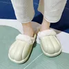 Slippers For Men Indoor Slipper Waterproof Shoes Soft And Comfortable Warm Added Cotton Platform Non-slip