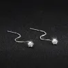 Earrings KNOBSPIN D VVS Moissanite Diamond Earring with GRA s925 Sterling Silver Ear Wire plated 18k White Gold Luxury Earrings for Women