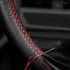 Steering Wheel Covers Car Cover For BMW 3 5 Series E36 E46 E39 X3 E83 X5 E53 Perforated Microfiber Leather Braid W/ Needles & Threads