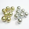 ビーズ最新の12mm500pcs/バッグ20mm 100pcs/bagアクリルシーリー/ゴールドプレーザー効果ファッションのチャンキージュエリーネックレス用ビーズ