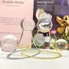 Gift Metal Moulding Stand Crystal Ball Pedestal Healing Quartz Chakras Reiki Home Decoration