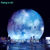 palloncini all'ingrosso gigante gigante pallina luna gonfiabile 3m/6m aria esplodere illuminazione satellitare luna gonfiata con luce a led