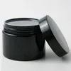 20 x 150 g 5 oz Tarro de plástico negro con tapa Tarros cosméticos Contenedores vacíos Muestra de crema Tarros Embalaje Qvcuj