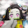 Kamado Nezuko Demon Slayer 3D Lenticular Anime Wasserdichter Bewegungsaufkleber für Laptop, Kühlschrank, Skateboard, Wanddekoration, Kinderspielzeug, Geschenke