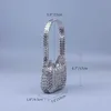 Avondtassen Luxe Design Goud Zilver Metallic Pailletten Avondtasje Hoge kwaliteit Handgemaakt Vrouwelijk Etentje Bruiloft Clutch Bag Vrouwelijk 2024