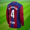 23 24 Barca Fußballtrikots – Langarm F. de Jong, Ferran, Lewandowski Editions.Premium für Fans – Startseite.Verschiedene Größen, individueller Name, Nummer