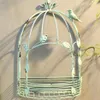 Vintage American Country Wall Hanging Metal Wire Iron Half Bird Cage Flower Pot Garden Decoration LJ201222240a