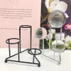 High Quality Metal Black Three-height Shelf Crystal Ball Pedestal Healing Quartz Chakras Reiki Home Decoration