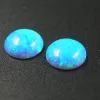 Pietre preziose Cabochon di opale blu Perline di pietra Pietra cabochon di opale da 6 mm per la realizzazione di anelli