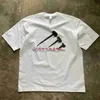 T-shirt da uomo American retro nazionale trendy marchio divertente stampa unghie girocollo ampio maniche corte uomo e donna coppia outfit top di nicchiaH24130