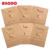 Ailodo hommes femmes 12 Horoscope signe du zodiaque pendentif collier Ari Leo 12 Constellations bijoux enfants cadeau de noël goutte 194k