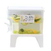 Garrafas de água 3.5l geladeira chaleira fria jarros com torneira limonada garrafa de frutas drinkware dispensador de bebidas de alta capacidade cozinha