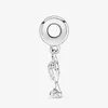 Yeni Varış 925 STERLING Gümüş Stetoskop Kalp Dungle Charm Fit Orijinal Avrupa Cazibesi Bilezik Moda Takı Accessories3272