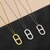 Hanger Kettingen CHENGXUN Kleine Marine Gebreide Ketting 2024 Roestvrij Eenvoudige Sieraden Voor Vrouwen Mannen Verjaardagscadeau Geometrisch Ontwerp