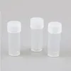 200 x 4g 4ml tubos de ensaio de plástico PE com plug branco laboratório duro amostra recipiente frascos de embalagem transparente mulheres garrafas cosméticas gjrhg