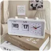 Armbandsur Turn Page Calendar Clock Creative Simple Personality Desktop Möbler Student Dormitory Bedside Bedroom Home Alarm