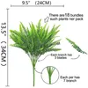 18 piante di felce artificiale – cespuglio di felce artificiale di Boston finto per interni ed esterni resistente ai raggi UV arbusti verdi piante finte251G