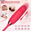 Vibratörler gül emme vibratör çift başlı vajina emme teleskopik meme ucu oral yalama klitoris stimülasyonu fema için sextoy