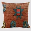 Pillow Case 45x45cm Bohemian Color Geometric Pattern Cover Ethnic Style Retro Linen Fabric Decor