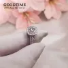 Rings Noble 3 pezzi Anello da sposa nuziale set puro al 100% sterling sier zircone fidanzamento ad anello gioiello regalo per donne