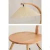 Stehlampen Retro-Holz-Stehlampe, Stativ-Ständer, Licht, plissierter Schirm, Regallampe für Wohnzimmer, Schlafzimmer, Arbeitszimmer, Augenschutz-Leselampe YQ240130