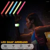 Gece Işıkları LED Işık USB Şarjlı Kol Bandı Giyilebilir Koşu Kemeri Glow Wrist Band Yürüyüş Bisiklet Güvenliği Uyarısı