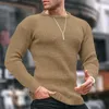 Maglioni da uomo Autunno Inverno Uomo Casual Slim Fit Manica lunga Girocollo Top in maglia per uomo Maglione lavorato a maglia basic tinta unita alla moda