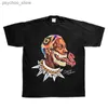 Męskie koszulki Tideshec Hip-Hop Streetwear Retro Portret Tshirt Mężczyznowy Dennis Rodman T-koszul