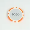 Golf Training Aids 10pcs Customized Logo Ball Marker Poker On Both Side 40mm Dia 11.9g ABS Clay Material