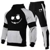 Casual Set Herren Herbst und Winter Personalisierter Hübscher Kapuzenpullover Zweiteiliger Koreanischer Slim Fit Sport