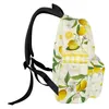 Backpack Idyllic Summer Lemon Fresh Plaid Women Man Backpacks Waterproof School For Student Boys Girls Laptop Bags Mochilas