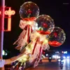 Ballon lumineux Led, Bouquet de roses à hélium, Transparent, pour mariage, fête d'anniversaire, bonne année, ornements de noël, 2021, 1236n