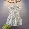 Girl's Dresses Summer Casual Baby Girl Dress Kids Clothes Children Floral Pattern Strap Dresses Sleeveless Princess Girls Fashion Sundress