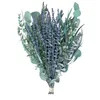 Flores decorativas arranjo de eucalipto pendurado chuveiro folhas naturais lavanda buquê de flores secas decoração de vaso artificial