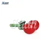 2024 New Cherry Fruit Glass Hand Pipe Double Bowl Glass Smoking Pipe Dry Herb Tobacco Pipe 5.9 Inches Length