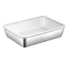 Opslagflessen 3 STKS Dienbladen Voedsel Serveerschaal Met Cover Home Keuken Organizer Container