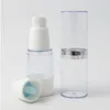 20 x 15ml 30ml 50mlポータブルエアレスポンプボトル1オンス補充可能な化粧品コンテナPPパッケージJDNCC