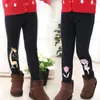 Spodnie zimowe dziewczęta legginsy zagęszczenie ciepłych spodni dla dzieci długie dzieci kreskówkowe chude ubranie nogawki dziewczyna 4-14 lat