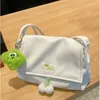 이브닝 가방 2024 New Fashion Sweet Women Shoulder Bag 2023 Spring Solid Color Letter 귀여운 핸드백 큰 용량 절묘한 캐주얼 토트 백