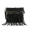 Toppmodedesigner Long Fringe Tassel Pouch Bags Women Axel Bag Crossbody Bags Pu Leather Vintage Women's Handbags Polion212V