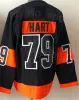 NewHockey 11 Travis Konecny Jerseys Reverse Retro 89 Cam Atkinson 94 Ryan Ellis 14 Sean Couturier 79 Carter Hart 50º aniversário Stadium Series Bordado costurado