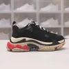 Triple s Men Women designer casual shoes Platform sneakers clear sole white grey red pink blue royal neon green Trainers
