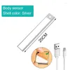 Veilleuses lumineuses LED USB sans fil, sous-meuble, pour cuisine, chambre à coucher, garde-robe, capteur d'éclairage intérieur, mouvement