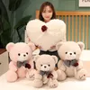 35/45cm Kawaii Teddy Bearぬいぐる人形Love Pillow Bow Tie Rose Bearsぬいぐるみおもちゃぬいぐるみ