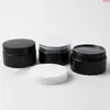 20 x 100g Travel Black Plastic Jar With Lid Cosmetic jars Containers Sample Cream Jars Packaginghigh qualtity Vqgff