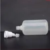 100pcs 100ml半透明抗盗難防止ボトルドロッパー液体目ドロップボトルエッセンシャルオイルサブパッケージボトルハイクロクティQaevf